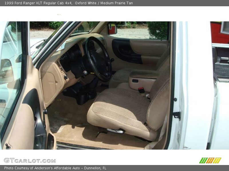 Oxford White / Medium Prairie Tan 1999 Ford Ranger XLT Regular Cab 4x4