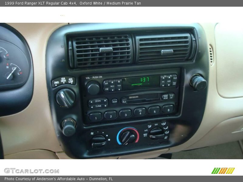Oxford White / Medium Prairie Tan 1999 Ford Ranger XLT Regular Cab 4x4