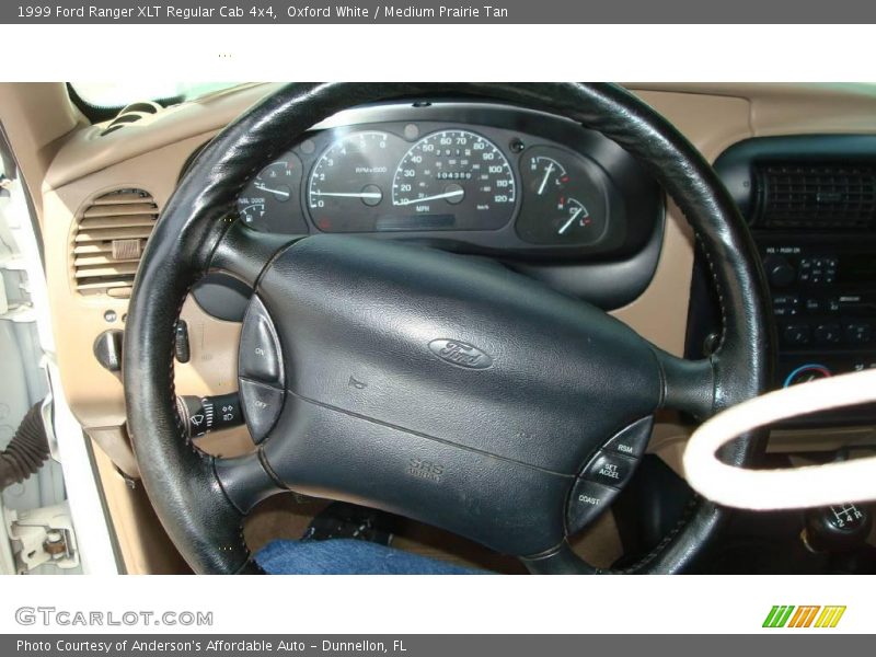 Oxford White / Medium Prairie Tan 1999 Ford Ranger XLT Regular Cab 4x4