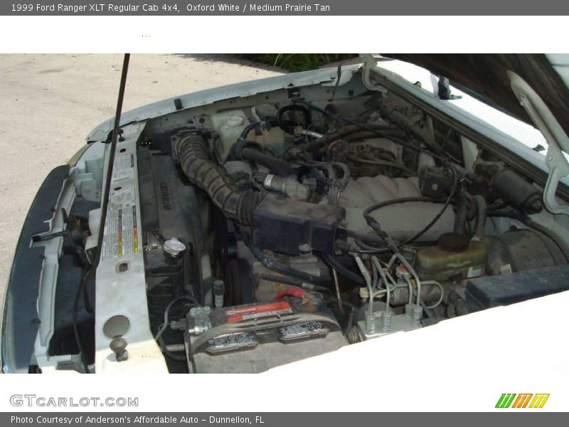 Oxford White / Medium Prairie Tan 1999 Ford Ranger XLT Regular Cab 4x4