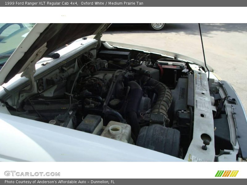 Oxford White / Medium Prairie Tan 1999 Ford Ranger XLT Regular Cab 4x4