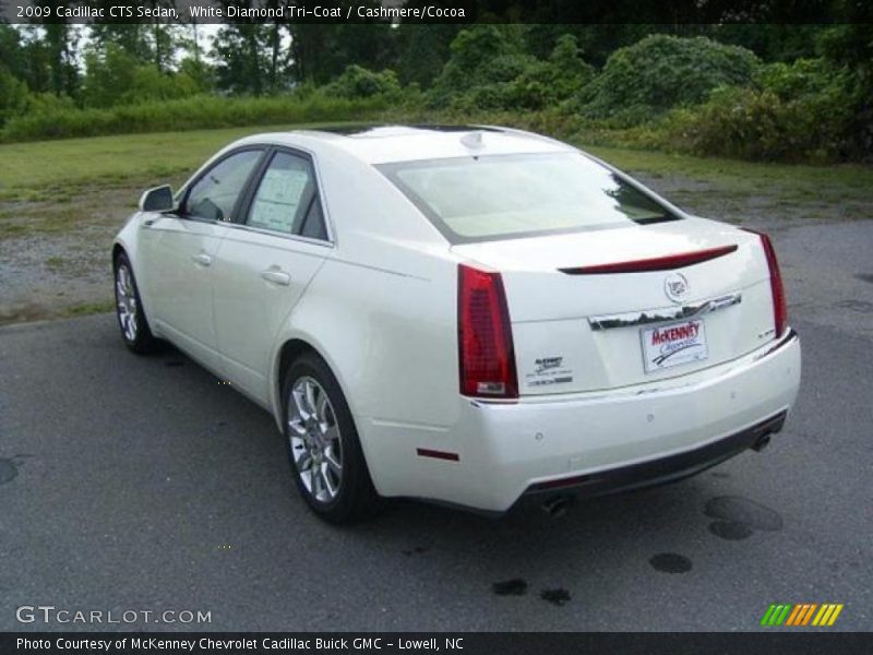 White Diamond Tri-Coat / Cashmere/Cocoa 2009 Cadillac CTS Sedan