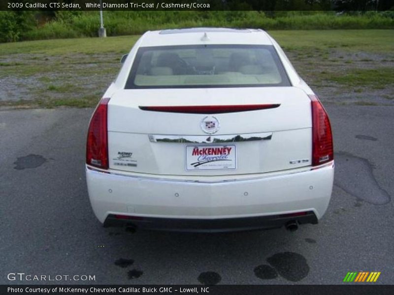 White Diamond Tri-Coat / Cashmere/Cocoa 2009 Cadillac CTS Sedan
