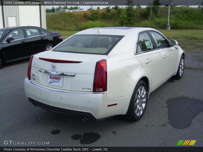 White Diamond Tri-Coat / Cashmere/Cocoa 2009 Cadillac CTS Sedan