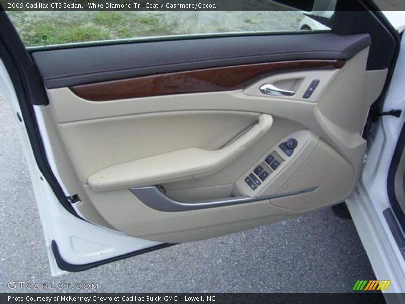 White Diamond Tri-Coat / Cashmere/Cocoa 2009 Cadillac CTS Sedan