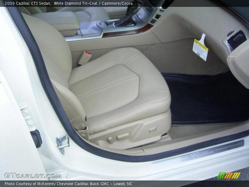 White Diamond Tri-Coat / Cashmere/Cocoa 2009 Cadillac CTS Sedan