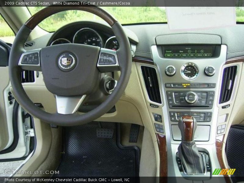White Diamond Tri-Coat / Cashmere/Cocoa 2009 Cadillac CTS Sedan