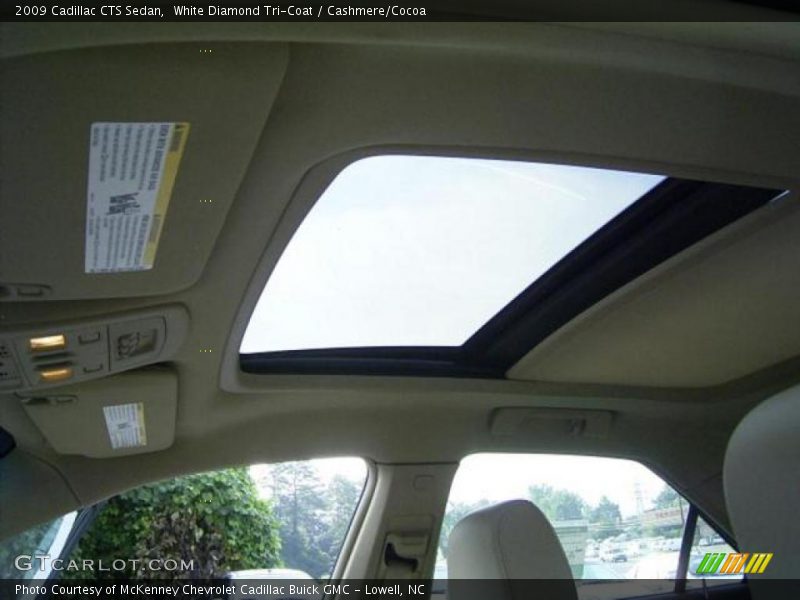 White Diamond Tri-Coat / Cashmere/Cocoa 2009 Cadillac CTS Sedan