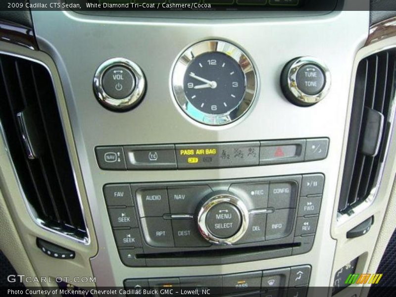 White Diamond Tri-Coat / Cashmere/Cocoa 2009 Cadillac CTS Sedan