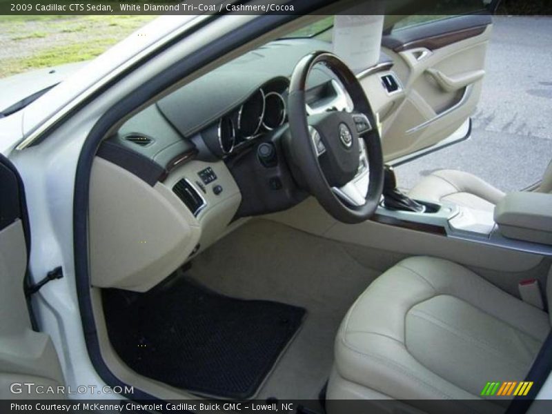 White Diamond Tri-Coat / Cashmere/Cocoa 2009 Cadillac CTS Sedan
