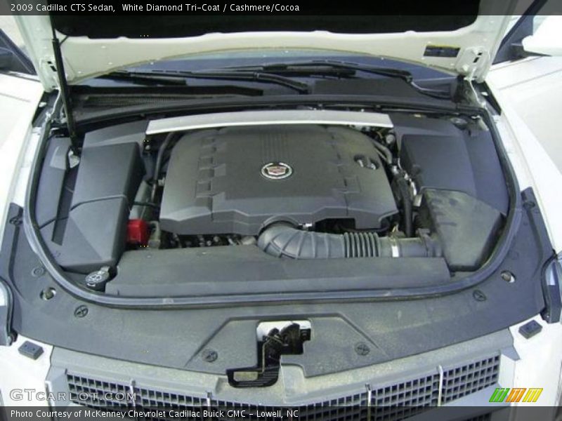 White Diamond Tri-Coat / Cashmere/Cocoa 2009 Cadillac CTS Sedan