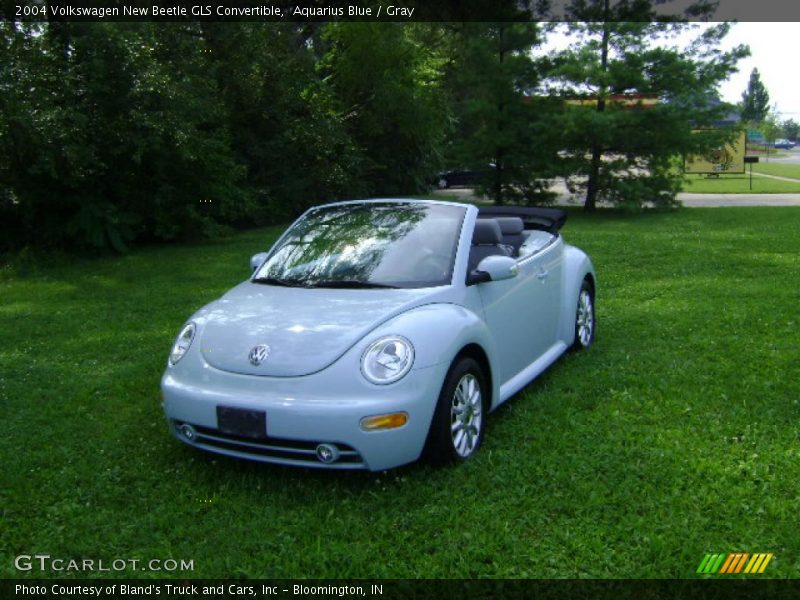 Aquarius Blue / Gray 2004 Volkswagen New Beetle GLS Convertible