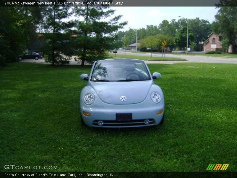Aquarius Blue / Gray 2004 Volkswagen New Beetle GLS Convertible