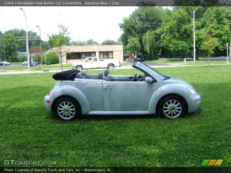 Aquarius Blue / Gray 2004 Volkswagen New Beetle GLS Convertible