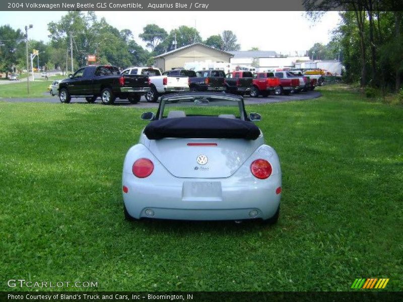 Aquarius Blue / Gray 2004 Volkswagen New Beetle GLS Convertible