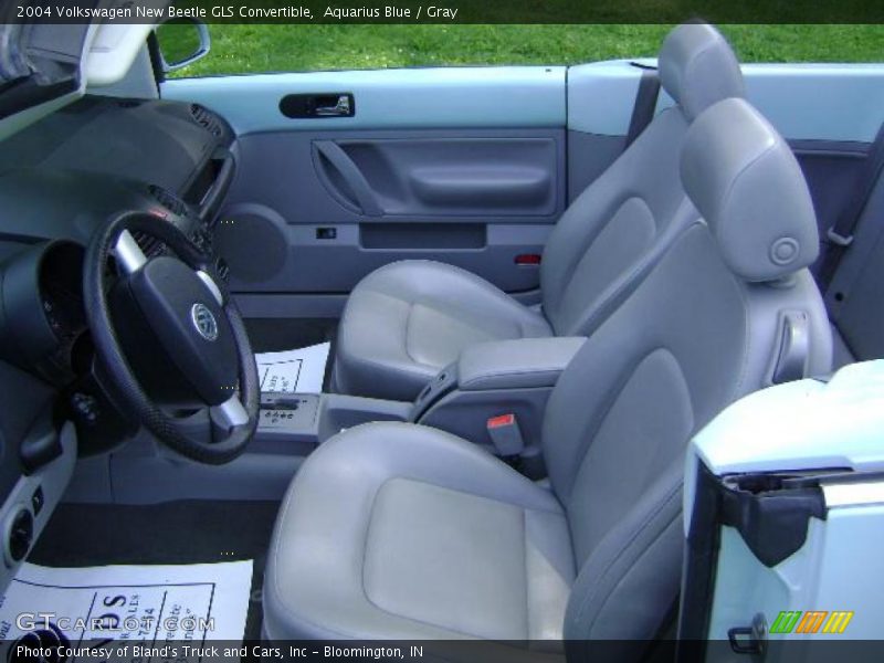 Aquarius Blue / Gray 2004 Volkswagen New Beetle GLS Convertible