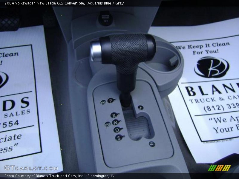 Aquarius Blue / Gray 2004 Volkswagen New Beetle GLS Convertible