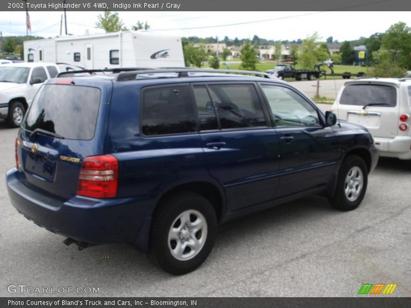Indigo Ink Pearl / Gray 2002 Toyota Highlander V6 4WD
