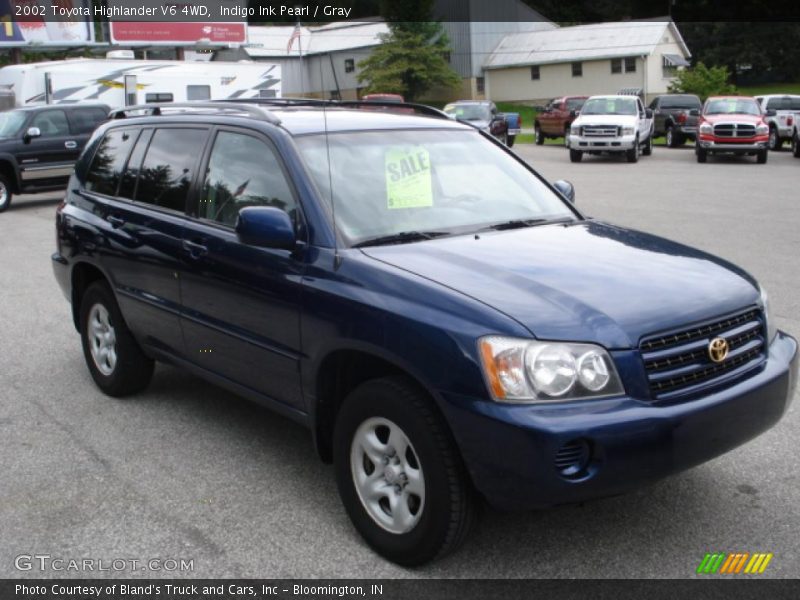Indigo Ink Pearl / Gray 2002 Toyota Highlander V6 4WD