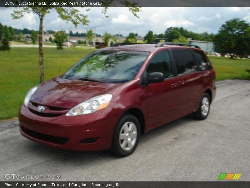 Salsa Red Pearl / Stone Gray 2006 Toyota Sienna LE