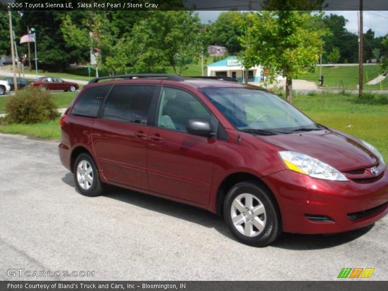 Salsa Red Pearl / Stone Gray 2006 Toyota Sienna LE