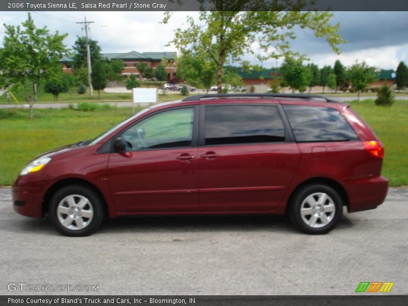 Salsa Red Pearl / Stone Gray 2006 Toyota Sienna LE