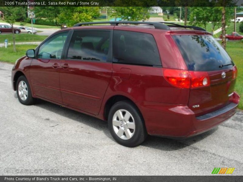 Salsa Red Pearl / Stone Gray 2006 Toyota Sienna LE