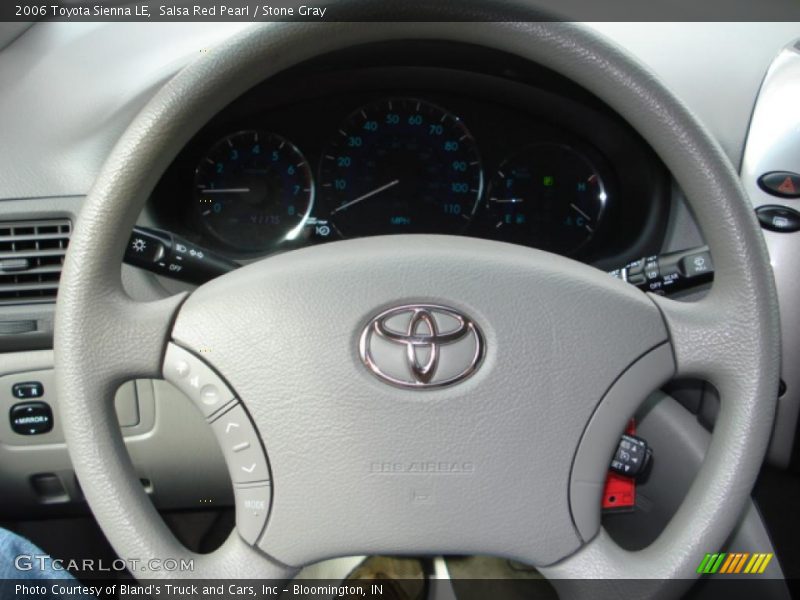 Salsa Red Pearl / Stone Gray 2006 Toyota Sienna LE