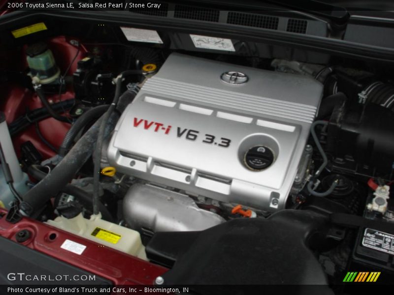Salsa Red Pearl / Stone Gray 2006 Toyota Sienna LE