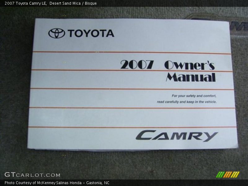 Desert Sand Mica / Bisque 2007 Toyota Camry LE