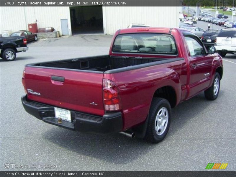 Impulse Red Pearl / Graphite Gray 2008 Toyota Tacoma Regular Cab