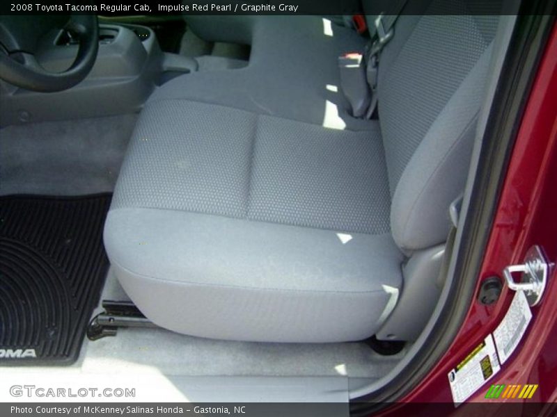 Impulse Red Pearl / Graphite Gray 2008 Toyota Tacoma Regular Cab