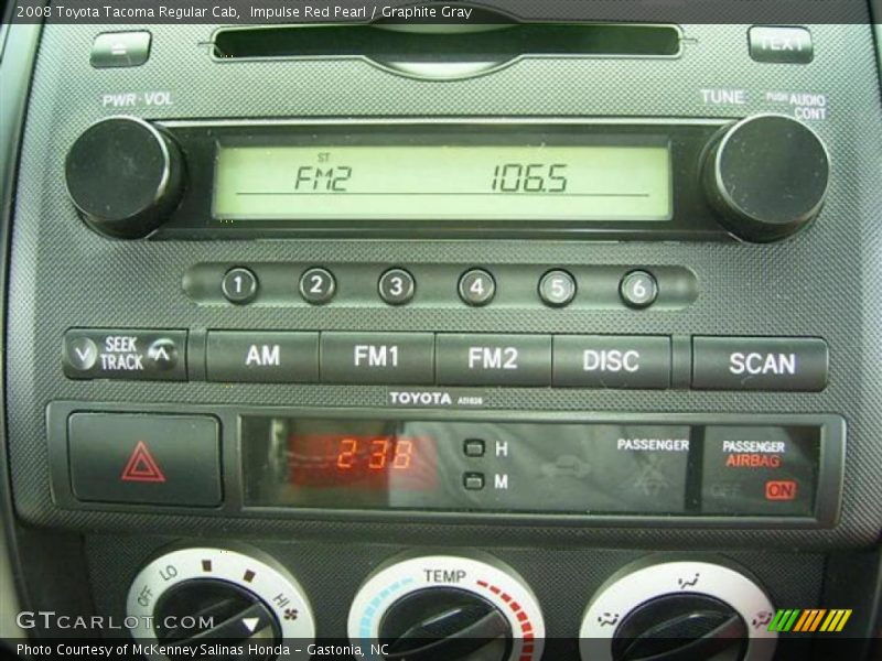 Impulse Red Pearl / Graphite Gray 2008 Toyota Tacoma Regular Cab