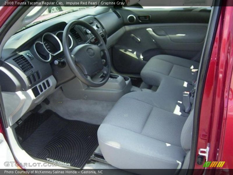 Impulse Red Pearl / Graphite Gray 2008 Toyota Tacoma Regular Cab