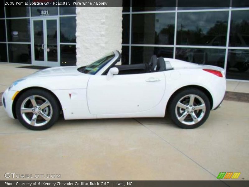 Pure White / Ebony 2008 Pontiac Solstice GXP Roadster