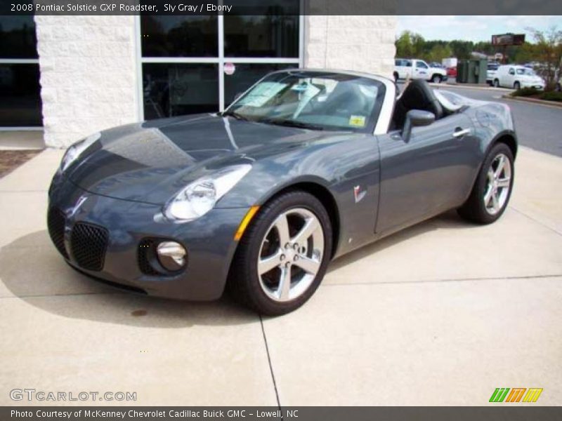 Sly Gray / Ebony 2008 Pontiac Solstice GXP Roadster