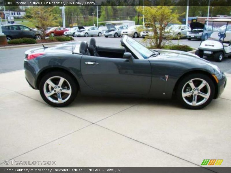 Sly Gray / Ebony 2008 Pontiac Solstice GXP Roadster