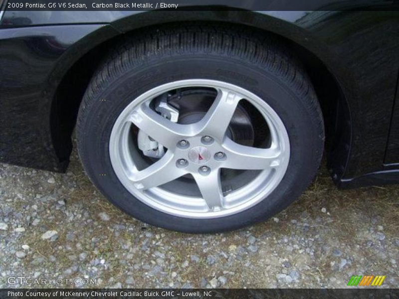 Carbon Black Metallic / Ebony 2009 Pontiac G6 V6 Sedan