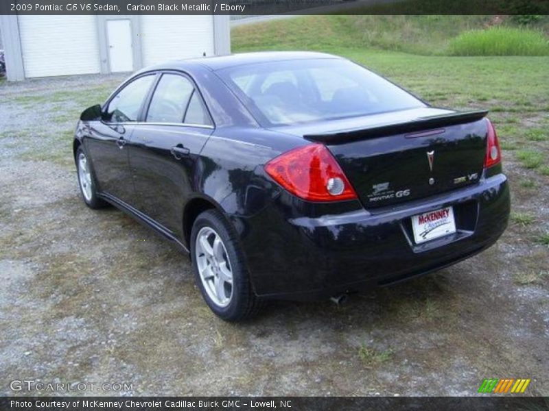 Carbon Black Metallic / Ebony 2009 Pontiac G6 V6 Sedan