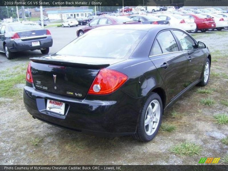 Carbon Black Metallic / Ebony 2009 Pontiac G6 V6 Sedan