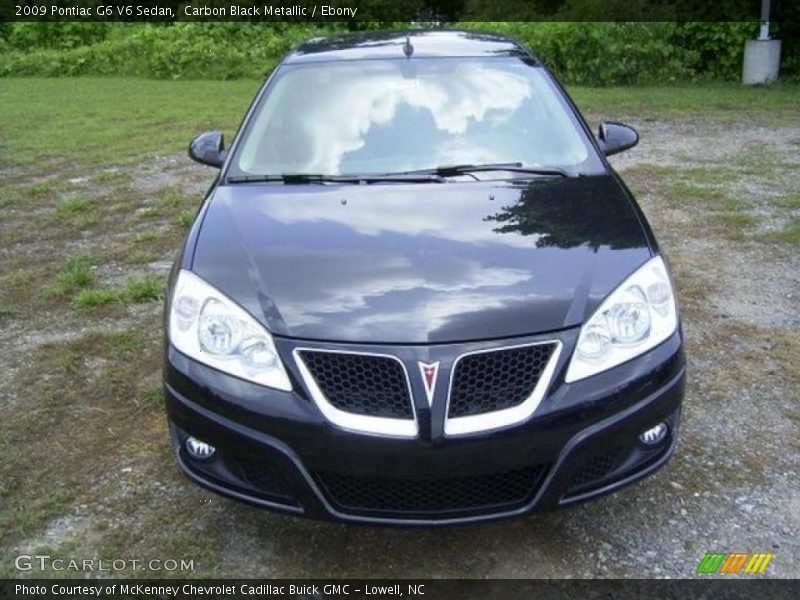 Carbon Black Metallic / Ebony 2009 Pontiac G6 V6 Sedan