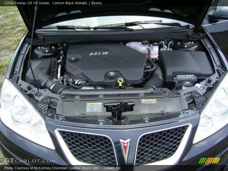 Carbon Black Metallic / Ebony 2009 Pontiac G6 V6 Sedan