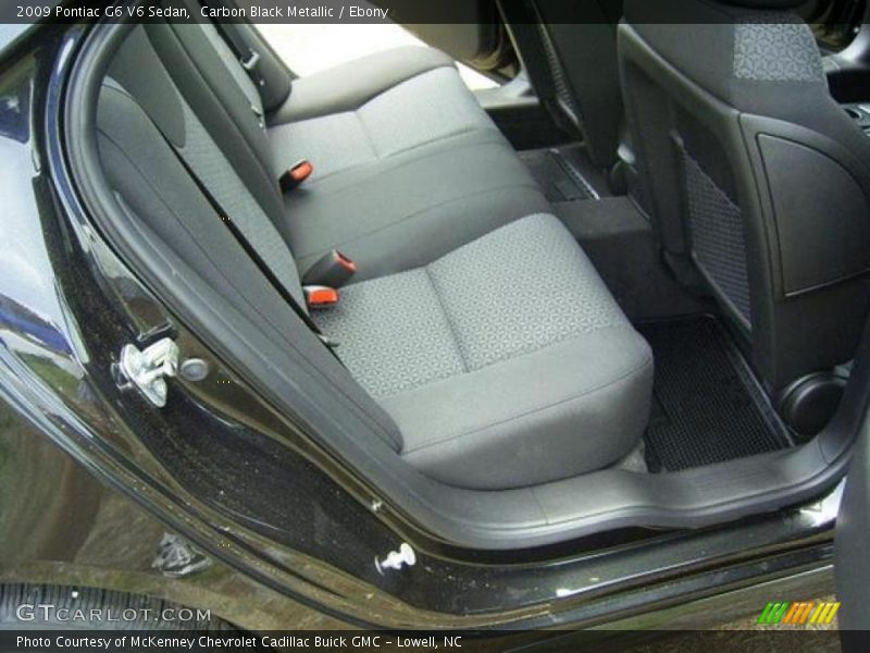 Carbon Black Metallic / Ebony 2009 Pontiac G6 V6 Sedan