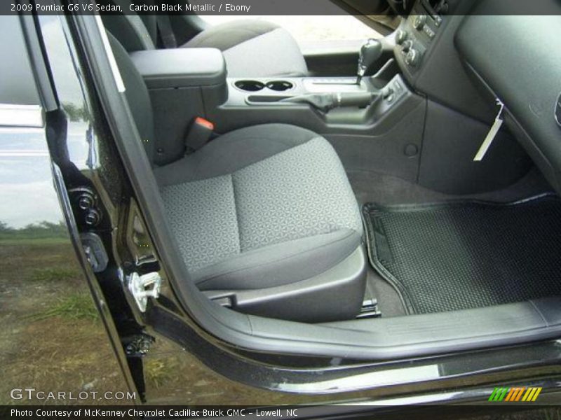 Carbon Black Metallic / Ebony 2009 Pontiac G6 V6 Sedan