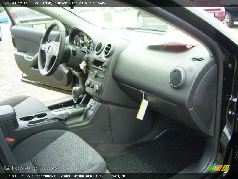 Carbon Black Metallic / Ebony 2009 Pontiac G6 V6 Sedan