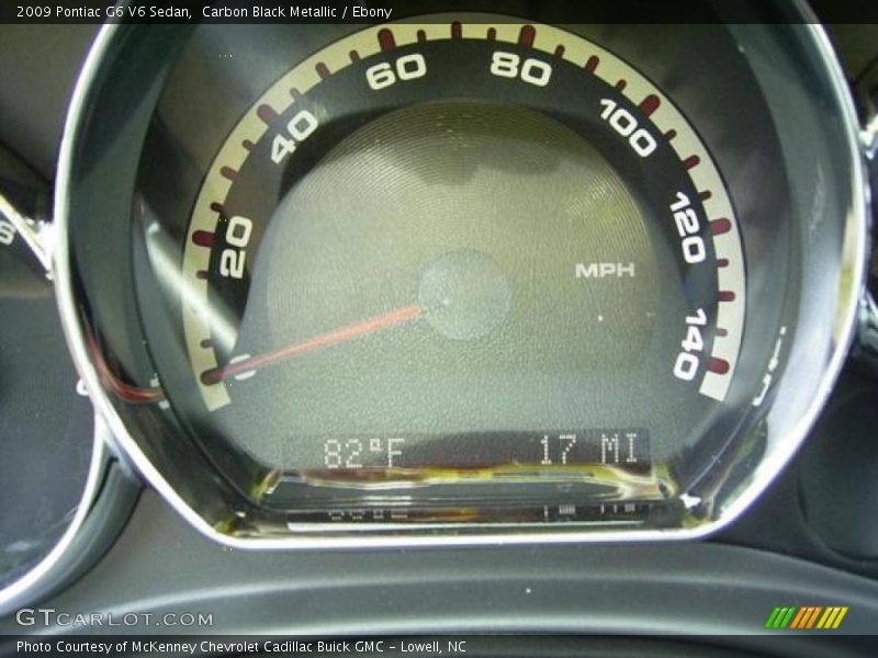 Carbon Black Metallic / Ebony 2009 Pontiac G6 V6 Sedan