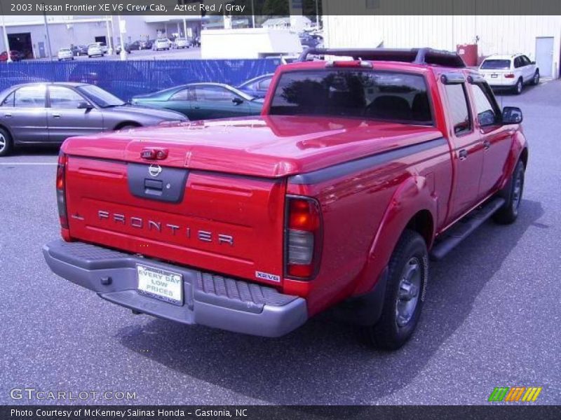 Aztec Red / Gray 2003 Nissan Frontier XE V6 Crew Cab