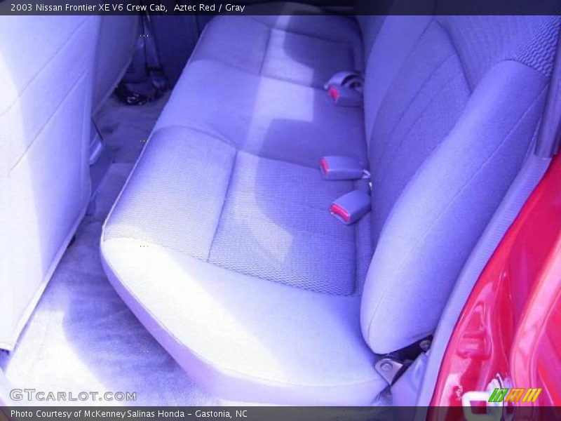 Aztec Red / Gray 2003 Nissan Frontier XE V6 Crew Cab