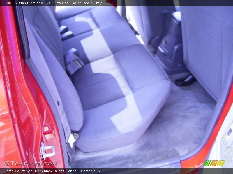 Aztec Red / Gray 2003 Nissan Frontier XE V6 Crew Cab