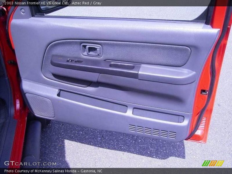 Aztec Red / Gray 2003 Nissan Frontier XE V6 Crew Cab